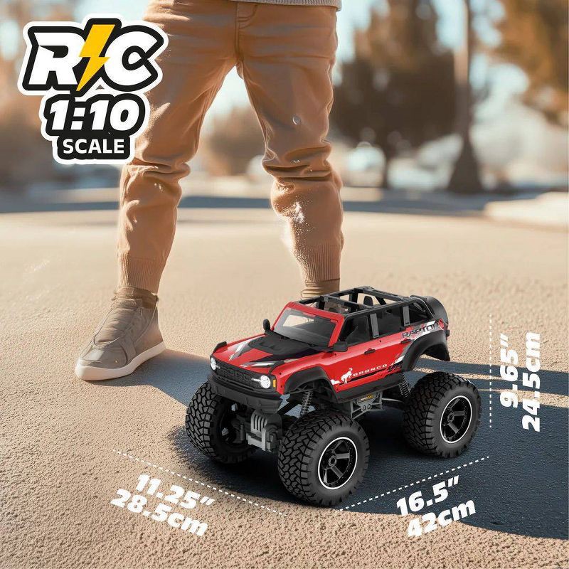 slide 2 of 9, Motor Dayz RC 4x4 Ford Bronco Raptor - 1:10 Scale, 1 ct