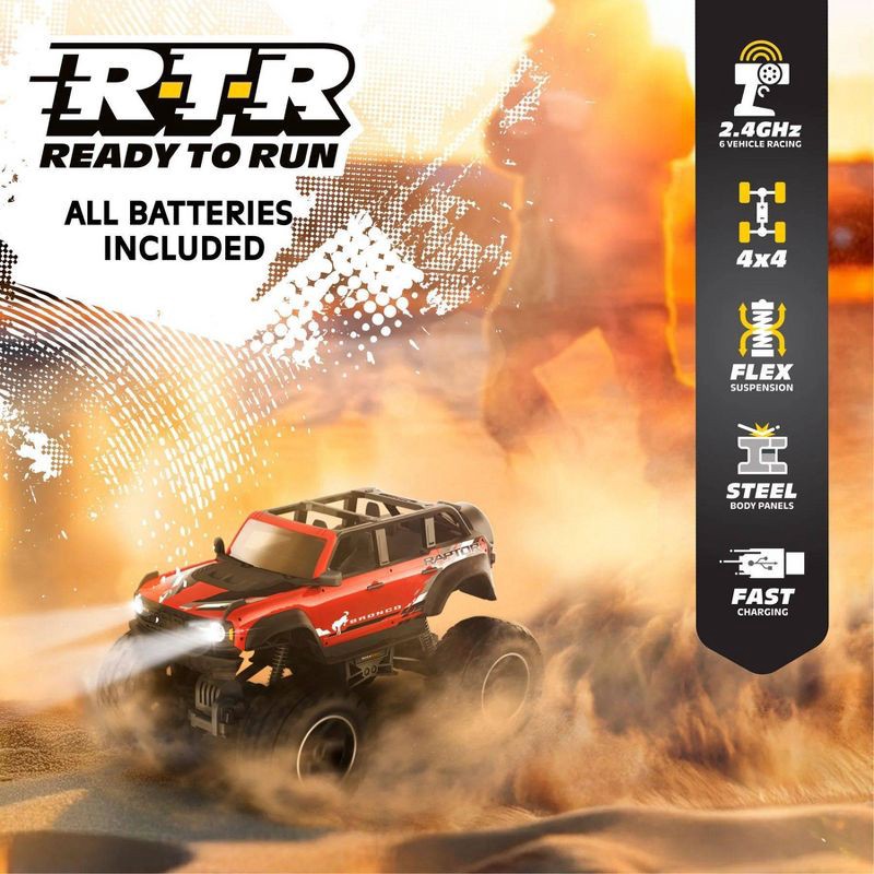 slide 8 of 9, Motor Dayz RC 4x4 Ford Bronco Raptor - 1:10 Scale, 1 ct