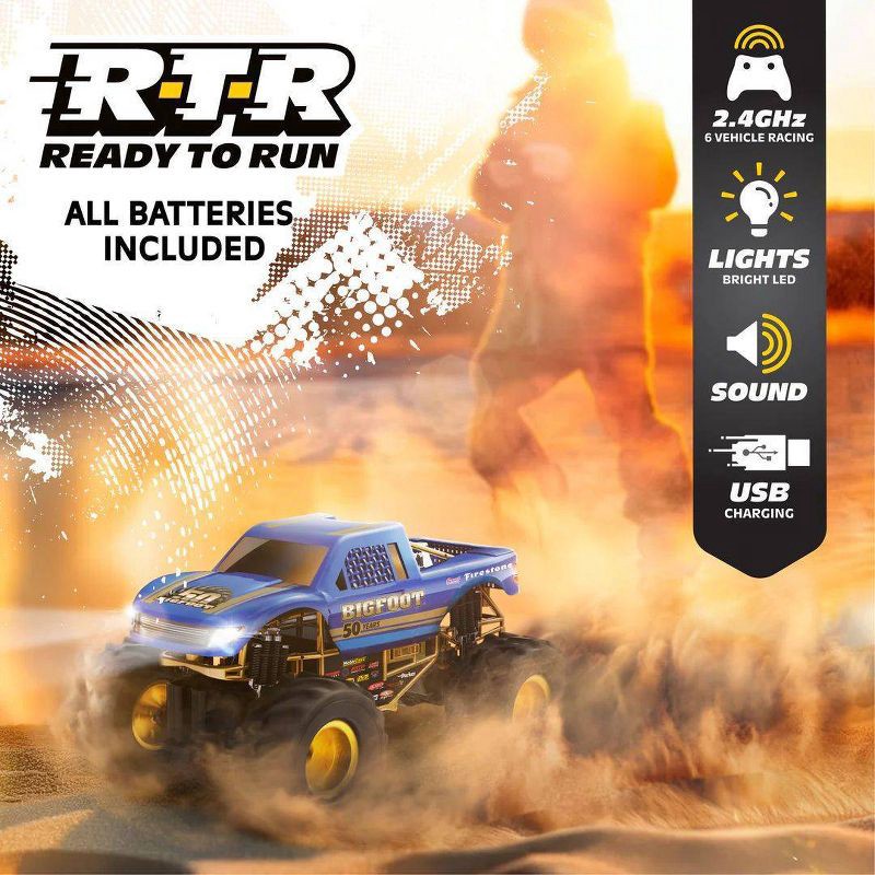 slide 4 of 8, Motor Dayz RC 50th Bigfoot Monster Truck - 1:15 Scale, 1 ct