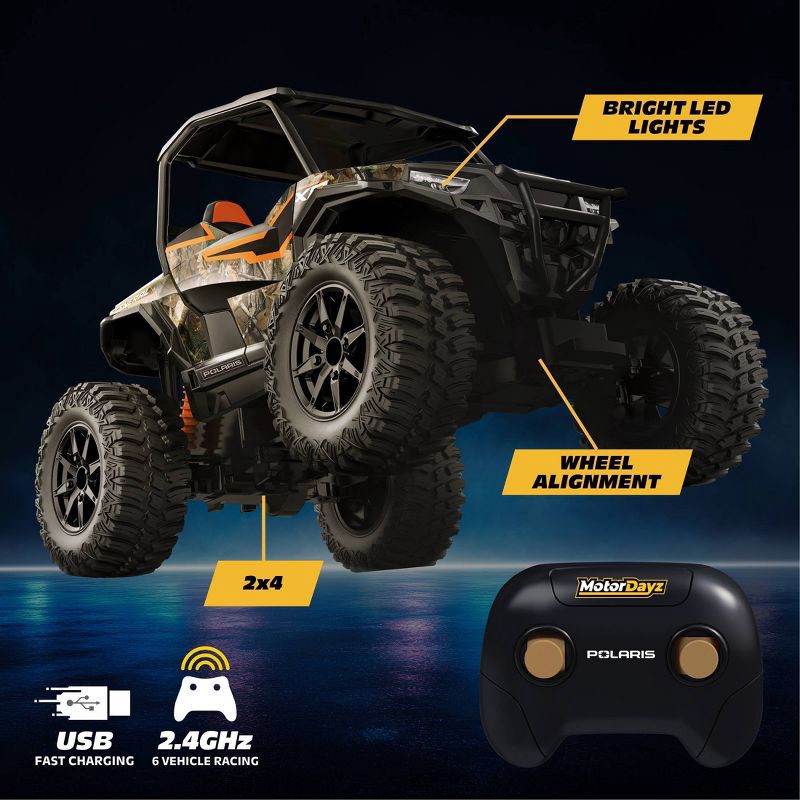 slide 3 of 5, Motor Dayz RC Polaris Camo - 1:14 Scale, 1 ct