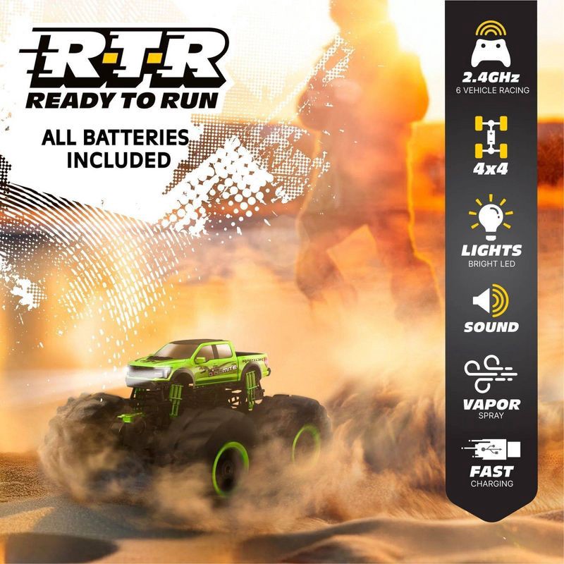 slide 4 of 8, Motor Dayz RC 4x4 Ford Raptor SVT Try-Me Pivot Steering Vapor - 1:10 Scale, 1 ct