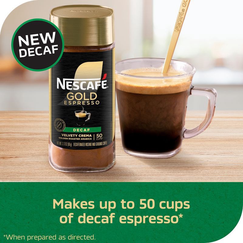 slide 3 of 6, Nescafe Gold Blend Instant Coffee - Decaf - 3.17oz, 3.17 oz