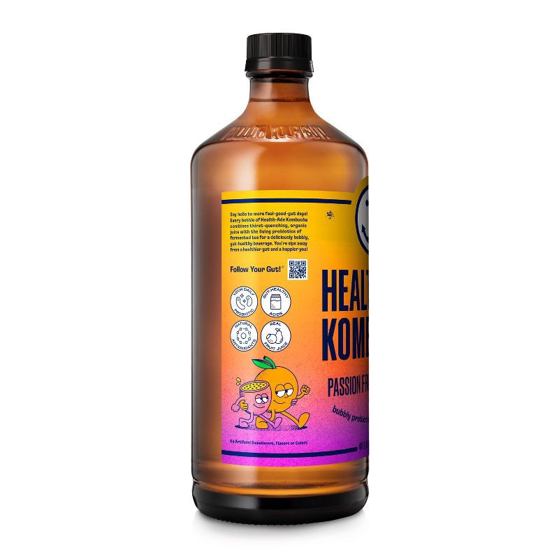 slide 2 of 6, Health-Ade Passion Fruit Tangerine Kombucha - 48 fl oz, 48 fl oz