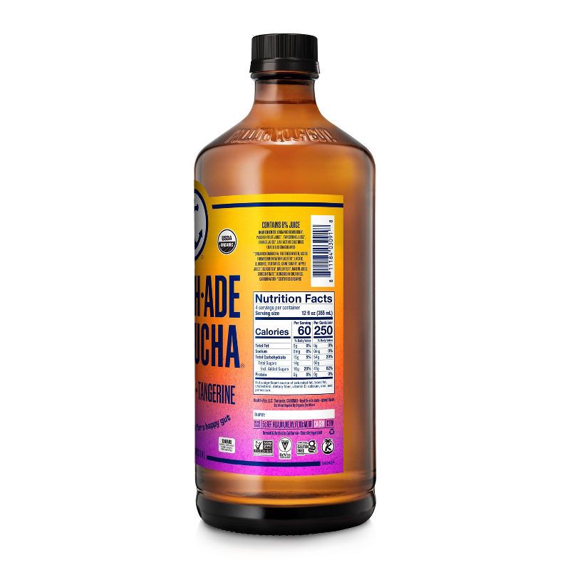 slide 6 of 6, Health-Ade Passion Fruit Tangerine Kombucha - 48 fl oz, 48 fl oz