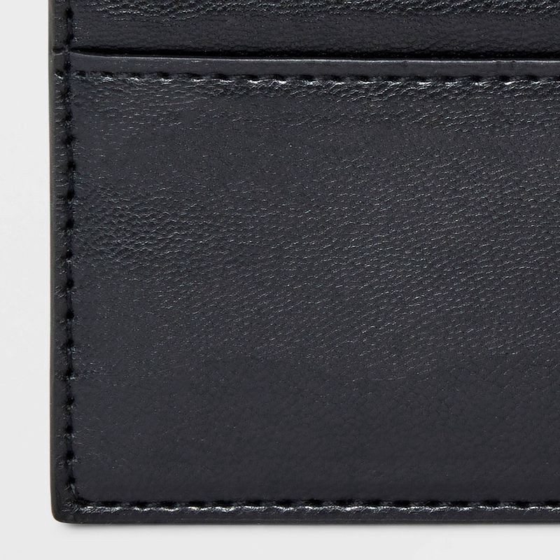 slide 4 of 4, Basic Card Case Wallet - A New Day™ Jet Black, 1 ct