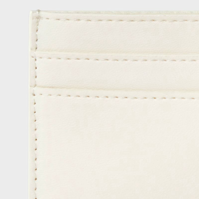 slide 4 of 4, Basic Card Case Wallet - A New Day™ White, 1 ct