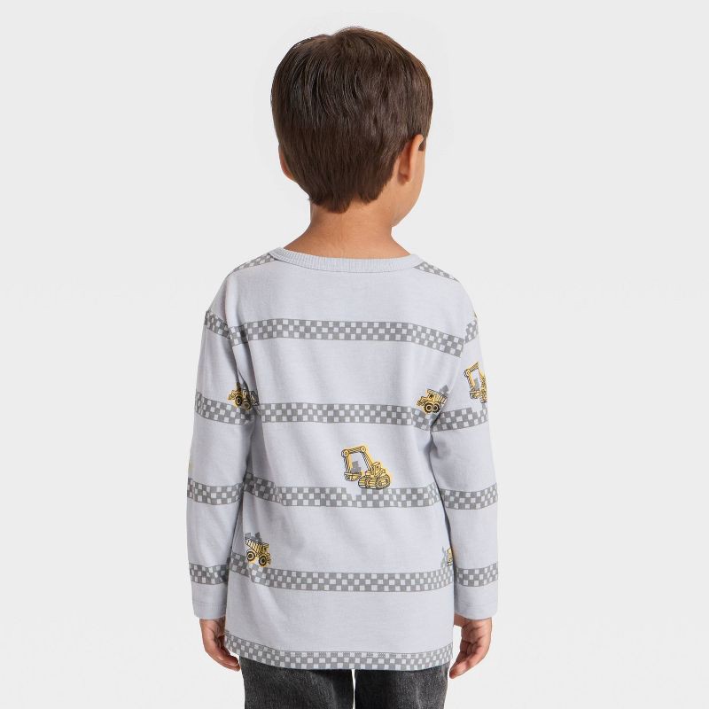 slide 2 of 3, Toddler Boys' Long Sleeve Relaxed T-Shirt - Cat & Jack™ Gray 18M, 1 ct