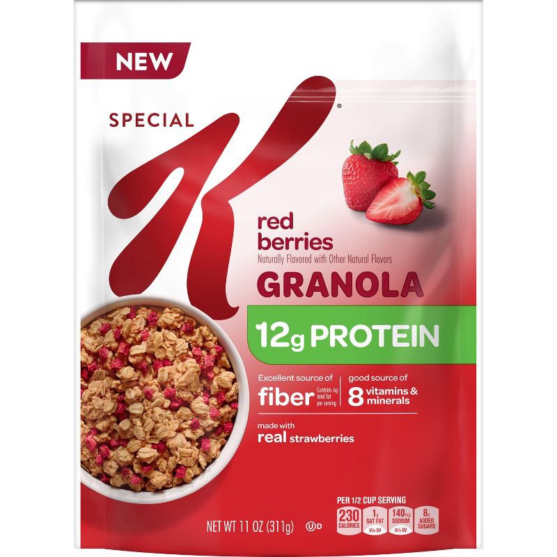slide 7 of 12, Special K Red Berries Granola - 11oz, 11 oz
