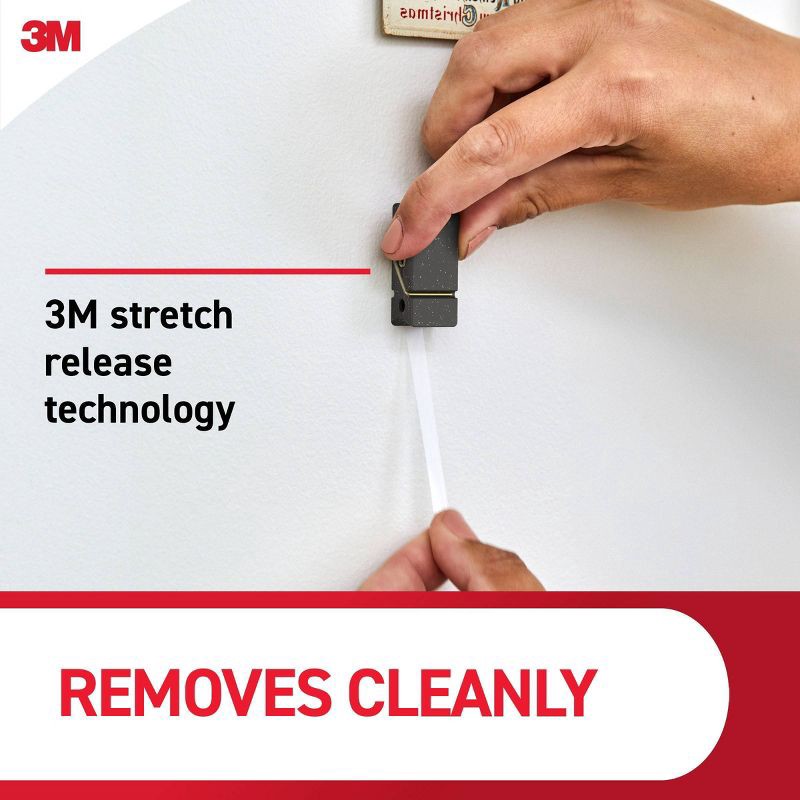 slide 7 of 7, Command Spring Clips 8 Hooks and 12 Strips Slate Speckle, 1 ct