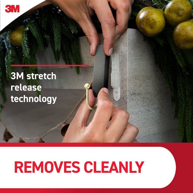 slide 8 of 8, Command Damage-Free Medium 2 Hooks and 4 Strips Slate Speckle, 1 ct