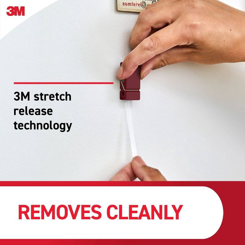 slide 6 of 8, Command Spring Clips 8 Hooks and 12 Strips Burgundy, 1 ct