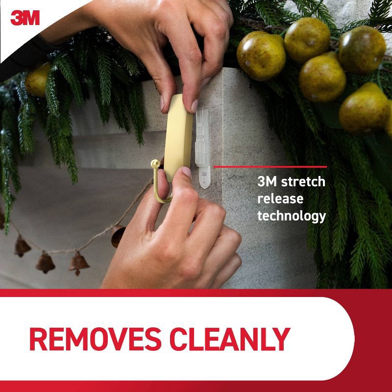 slide 9 of 10, Command Medium Satin Brass Damage-Free Hook, 1 ct