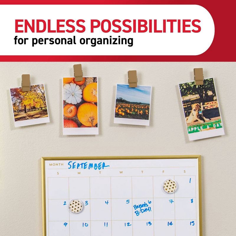 slide 4 of 8, Command Spring Clips 8 Hooks and 12 Strips Toffee, 1 ct