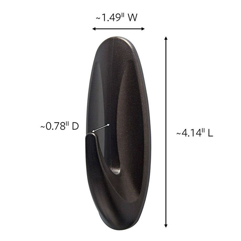 slide 2 of 9, Command Outdoor Large Nickel Hook, 1 ct