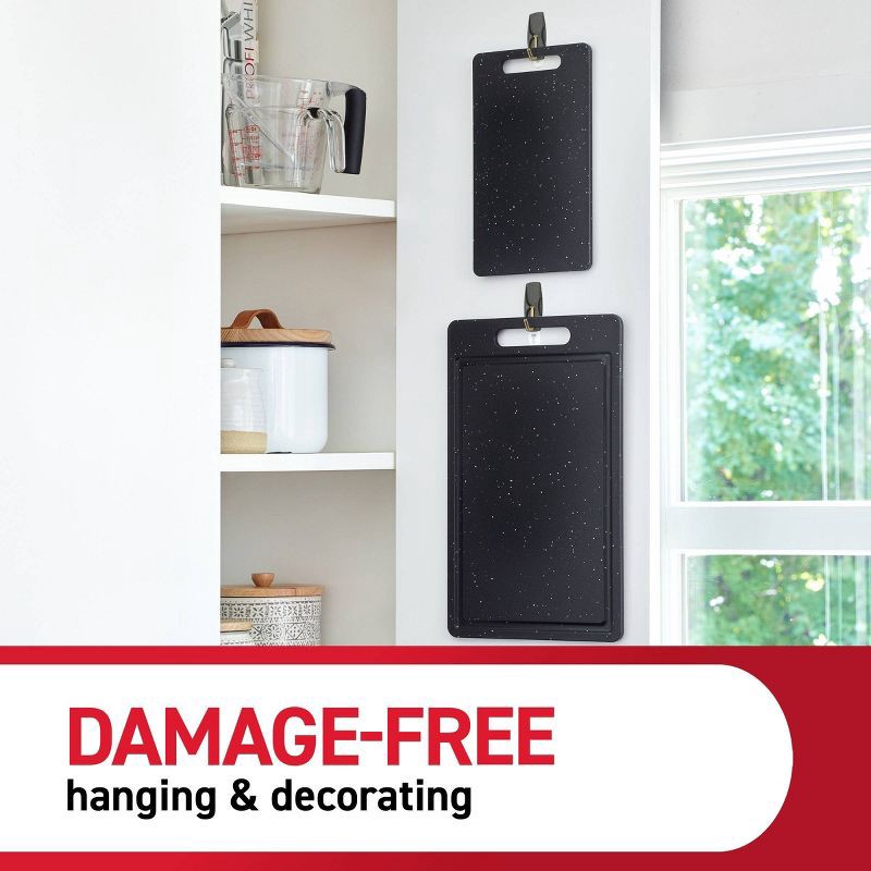 slide 4 of 9, Command Damage-Free Medium 6 Wire Hooks and 8 Strips Slate Speckle, 1 ct