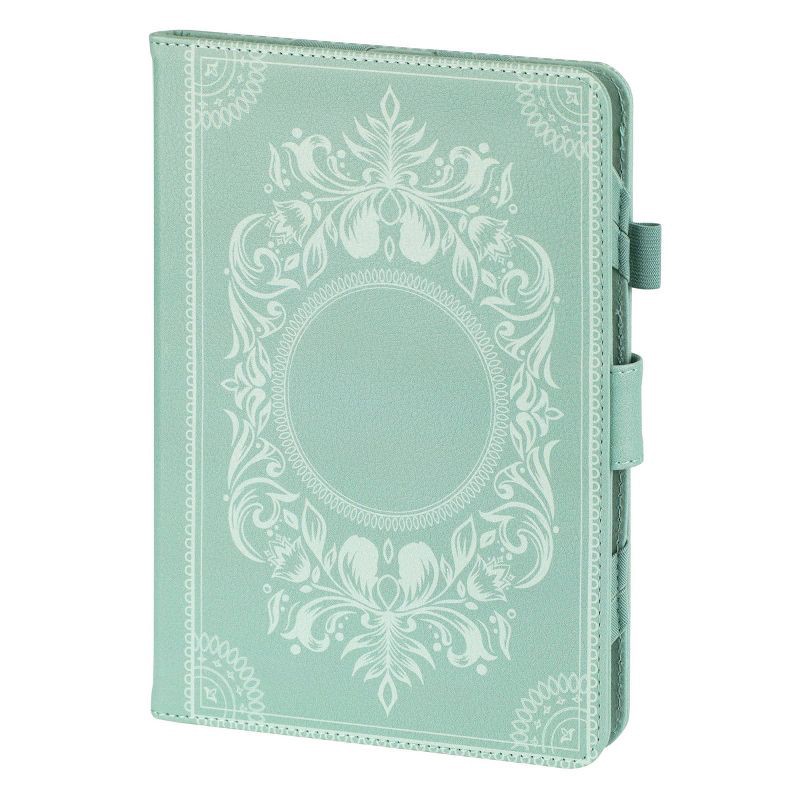 slide 1 of 3, Gems Universal 6"-8" E-Reader Folio Case - Green: Abstract Polyurethane Cover, 1 ct