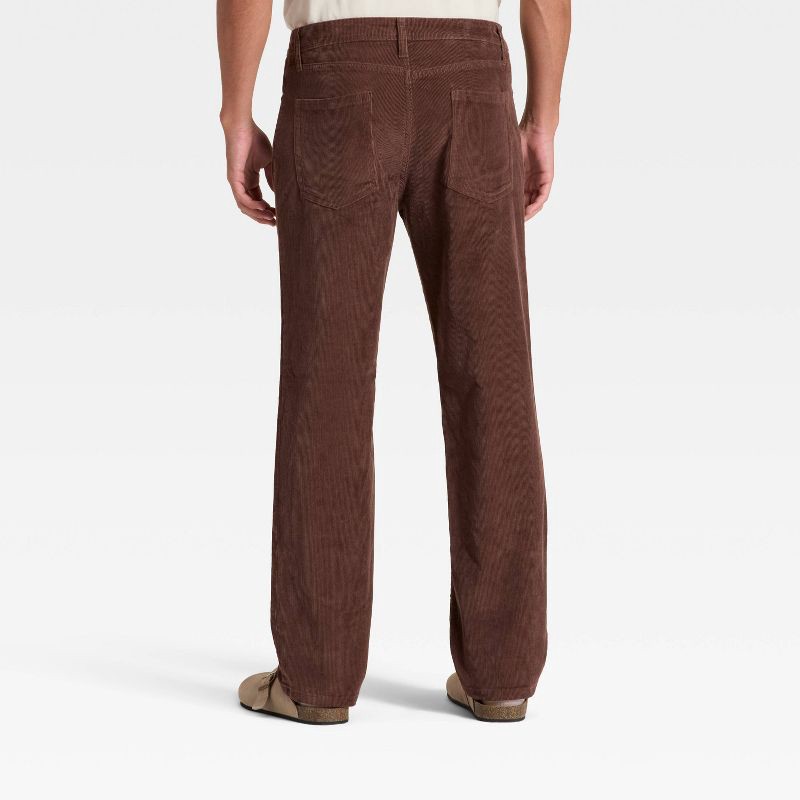 slide 2 of 3, Men's Straight Fit Corduroy 5-Pocket Pants - Goodfellow & Co™ Brown 36x32, 1 ct
