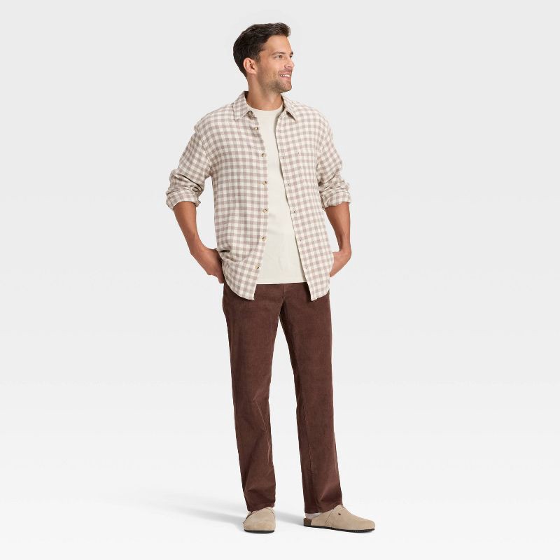 slide 3 of 3, Men's Straight Fit Corduroy 5-Pocket Pants - Goodfellow & Co™ Brown 36x32, 1 ct