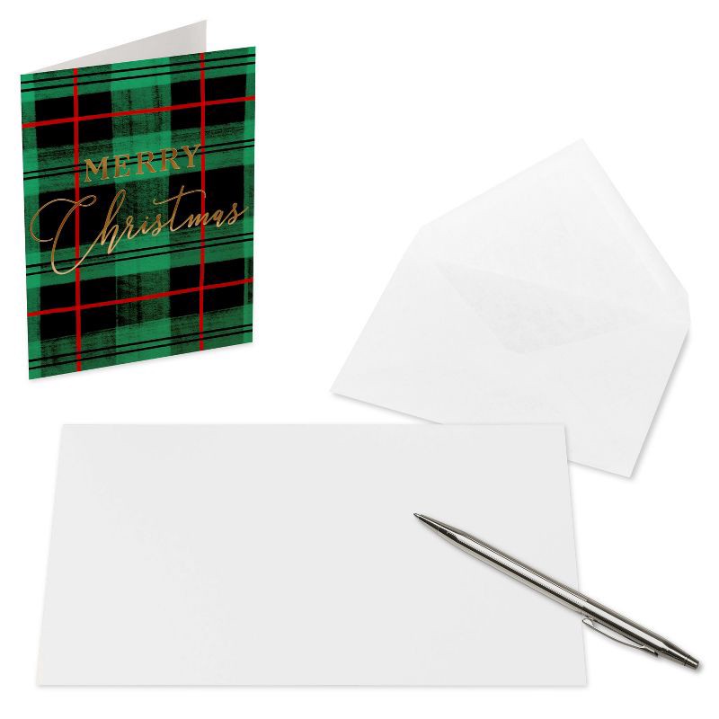 slide 2 of 4, American Greetings 10ct Blank Christmas Cards Boxed with Envelopes 'Merry Christmas', 10 ct