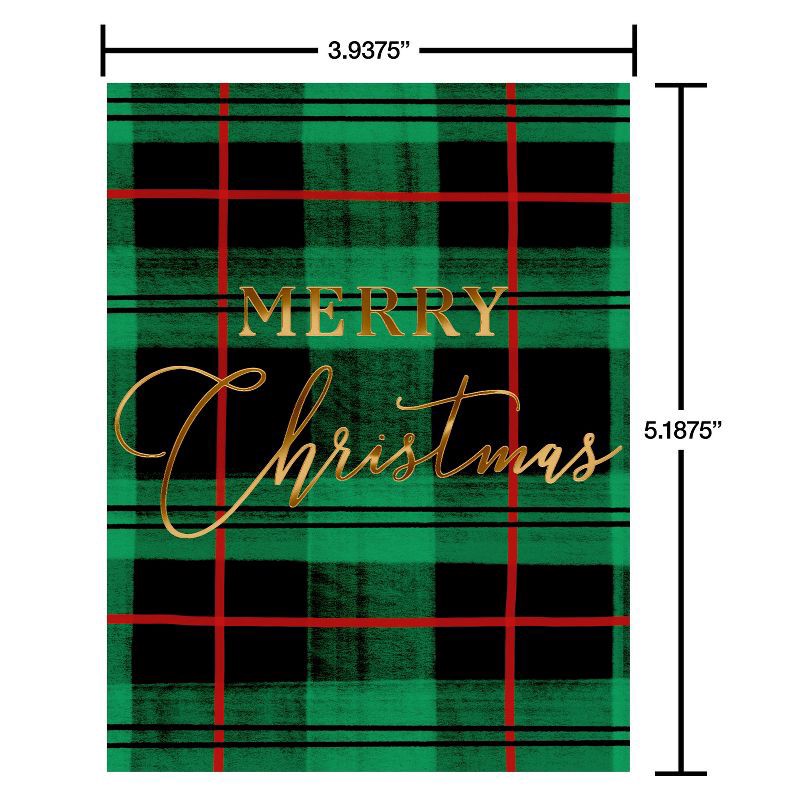 slide 4 of 4, American Greetings 10ct Blank Christmas Cards Boxed with Envelopes 'Merry Christmas', 10 ct