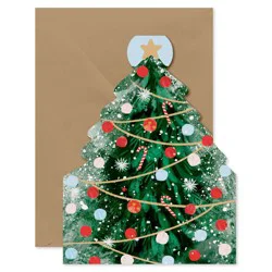 American Greetings 10ct Blank Christmas Cards Boxed with Envelopes Christmas Decorating Tree
