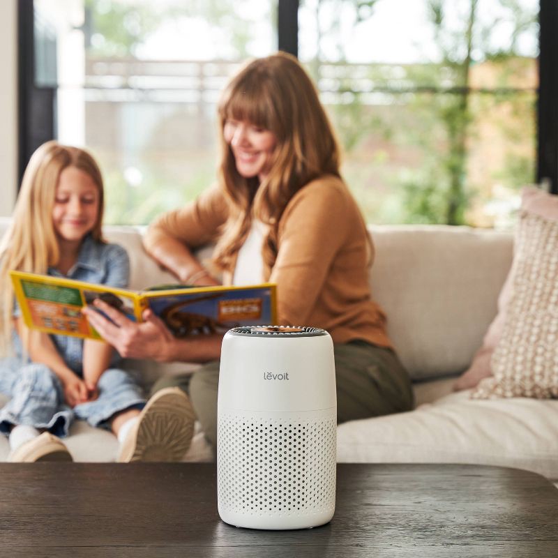 slide 3 of 6, Levoit Core Mini Air Purifier with Night Light Cream White, 1 ct