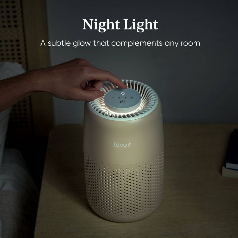 slide 2 of 5, Levoit Core Mini Air Purifier with Night Light Sand, 1 ct