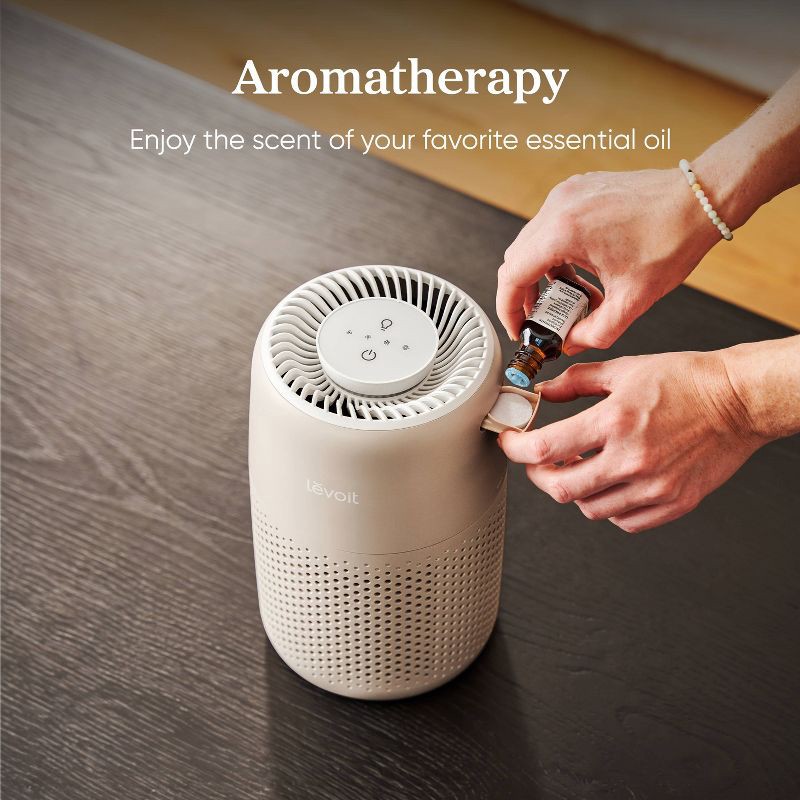 slide 3 of 5, Levoit Core Mini Air Purifier with Night Light Sand, 1 ct