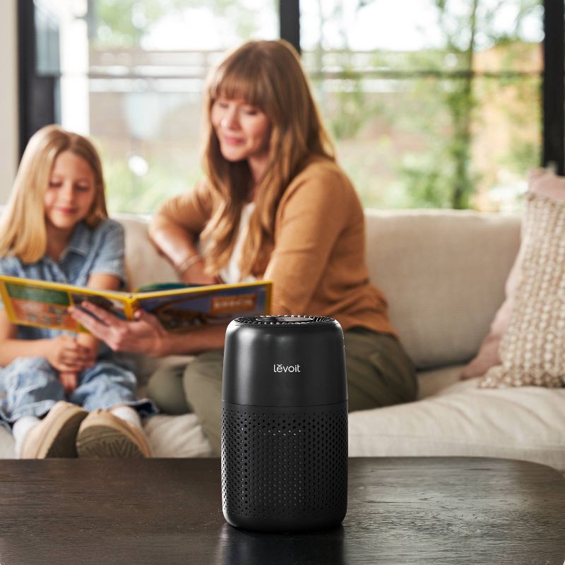 slide 3 of 6, Levoit Core Mini Air Purifier with Night Light Space Gray, 1 ct