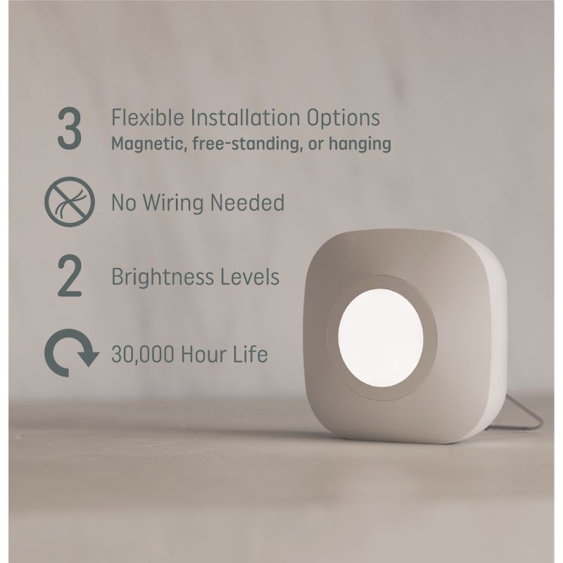 slide 2 of 3, GE Household Lighting GE Motion Sensor Puck Light, 1 ct