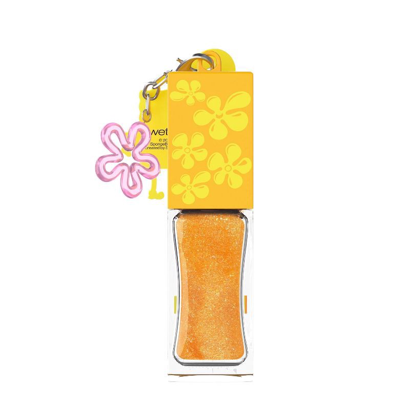 slide 8 of 9, Wet n Wild SpongeBob Cooling Lip Oil with Keychain - Yellow - 0.25 fl oz, 0.25 fl oz