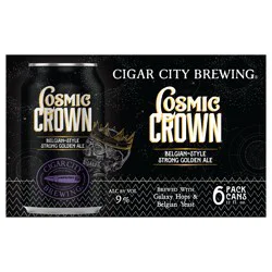 Cigar City Brewing Cosmic Crown Belgian-Style Strong Golden Ale Beer 6 - 12 fl oz Cans