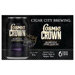 Cigar City Brewing Cosmic Crown Belgian-Style Strong Golden Ale Beer 6 - 12 fl oz Cans
