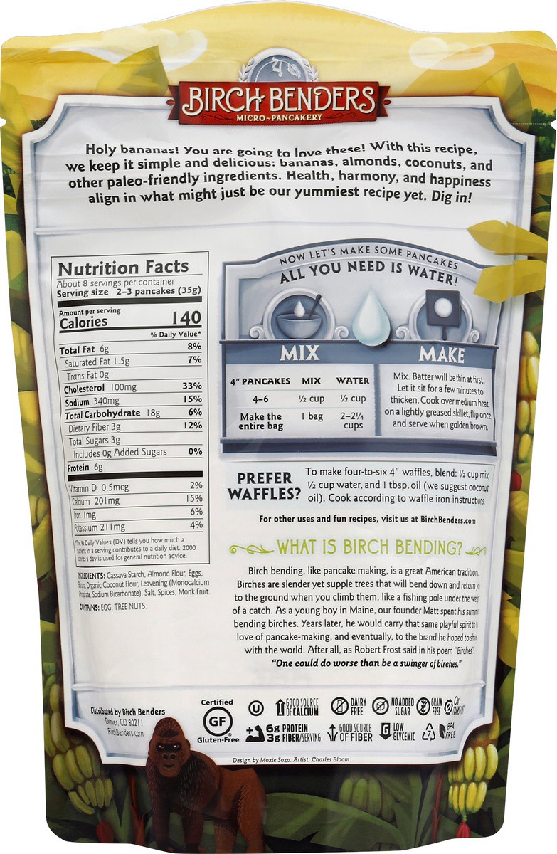 slide 2 of 7, Birch Benders Banana Paleo Pancake & Waffle Mix - 10 oz, 10 oz