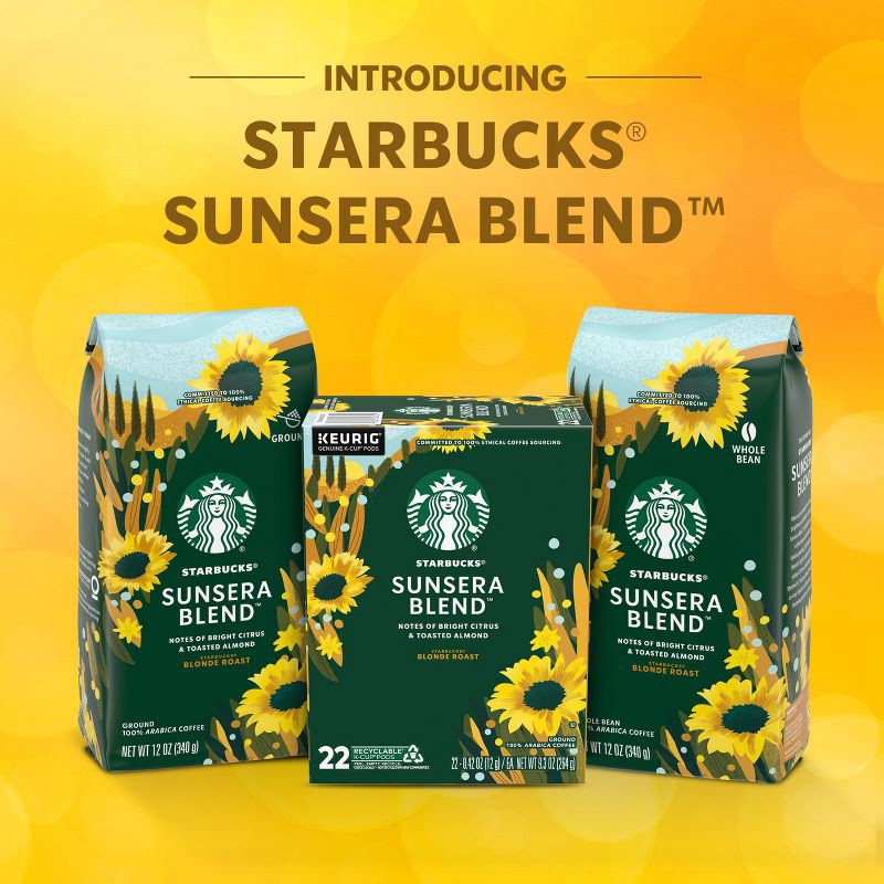 slide 5 of 8, Starbucks Sunsera Blend Blonde Roast Keurig K-Cup Coffee Pods - 22ct, 22 ct