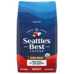 Seattle's Best Coffee Organic 6th Avenue Bristo Dark Roast Ground Coffee - 10oz