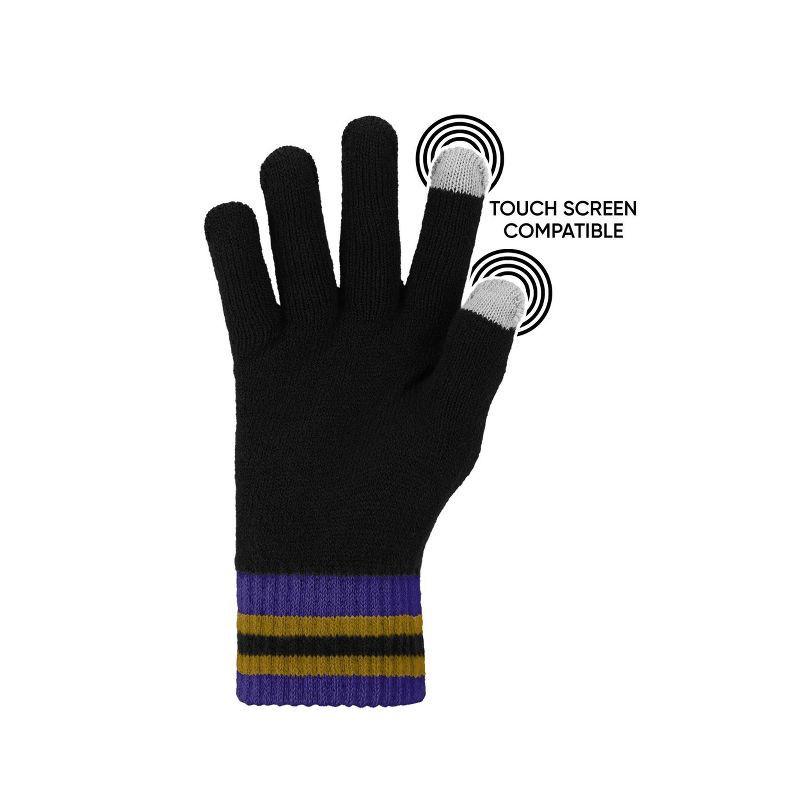 slide 2 of 3, NFL Baltimore Ravens Nightwave Big Logo Knit Glove, 1 ct