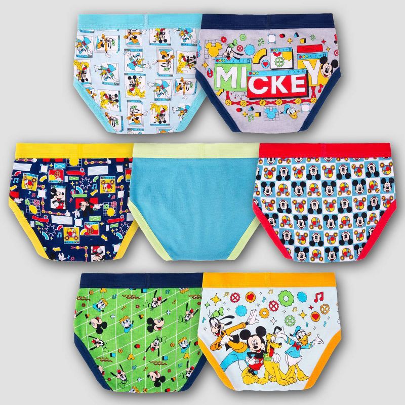 slide 2 of 5, Toddler Boys' 7pk Mickey Mouse Briefs - 2T-3T, 7 ct