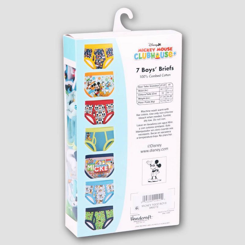 slide 4 of 5, Toddler Boys' 7pk Mickey Mouse Briefs - 2T-3T, 7 ct