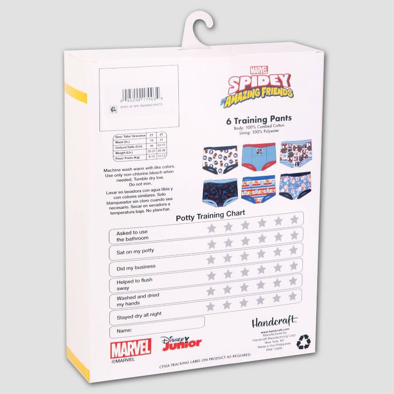 slide 3 of 4, Toddler 6pk Spider-Man Potty Training Underwear - 3T, 6 ct
