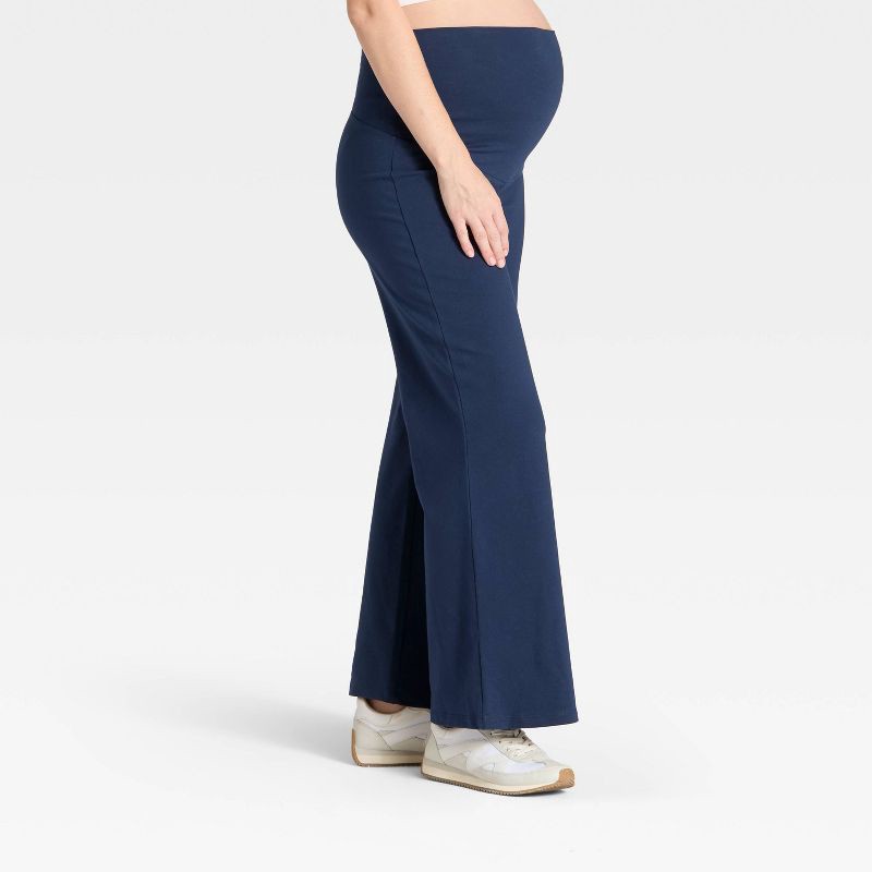 slide 4 of 5, Over The Belly High-Rise Maternity Pants - Isabel Maternity by Ingrid & Isabel™ Navy Blue XS, 1 ct