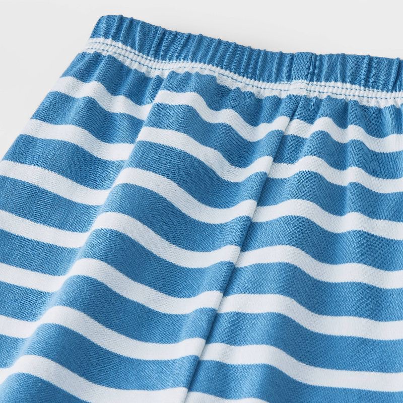 slide 4 of 4, Baby Boys' Striped 3pc Top & Bottom Set - Cat & Jack™ Blue 12M, 3 ct