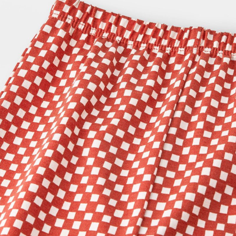 slide 4 of 4, Baby Boys' Checkered 3pc Top & Bottom Set - Cat & Jack™ Rust 3-6M, 3 ct