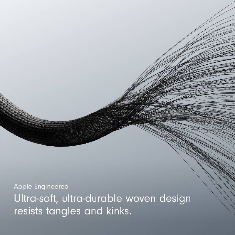 slide 5 of 11, Beats USB-C to USB-C Woven Cable (1.5 m) - Bolt Black, 1 ct
