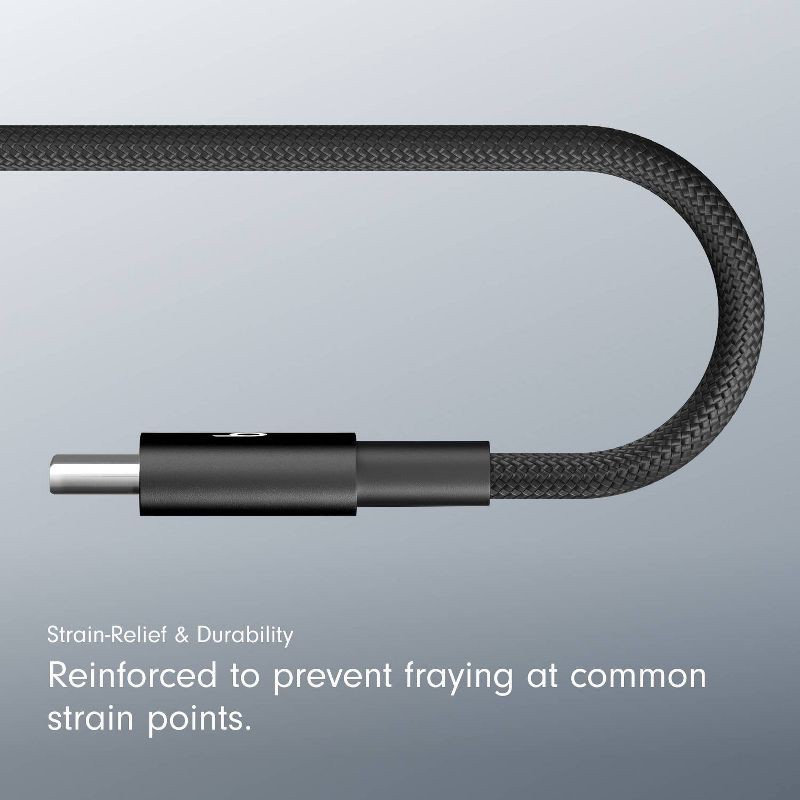 slide 6 of 11, Beats USB-C to USB-C Woven Cable (1.5 m) - Bolt Black, 1 ct