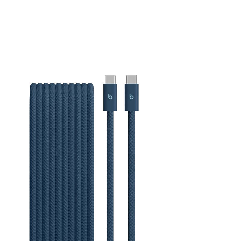 slide 1 of 2, Beats 240W USB-C to USB-C Braided Cable (3m) - Nitro Navy, 1 ct