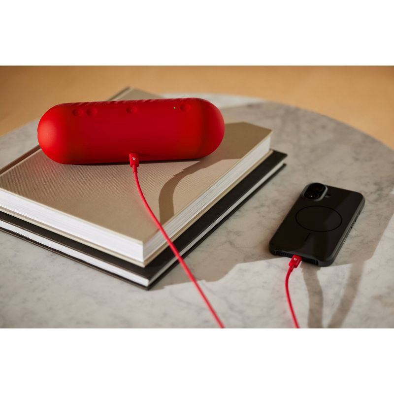 slide 9 of 10, Beats USB-C to USB-C Woven Cable (1.5 m) - Rapid Red, 1 ct