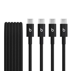 Beats USB-C to USB-C Woven Cables (1.5 m) - Bolt Black (2pk)