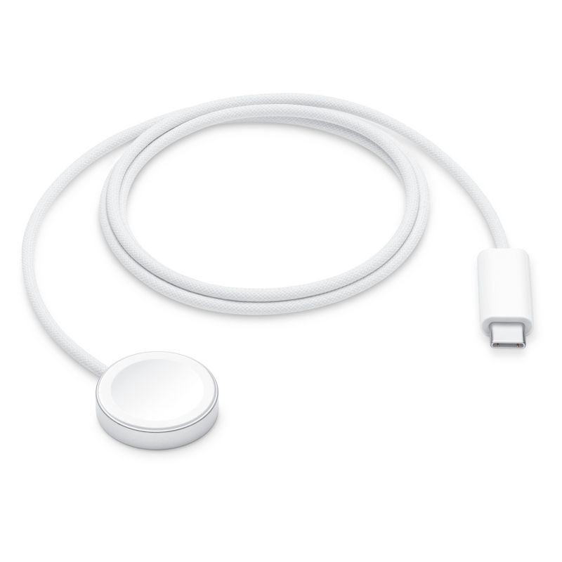 slide 1 of 4, Apple Watch Magnetic Fast Charger to USB-C Cable - 3ft, 3 ft