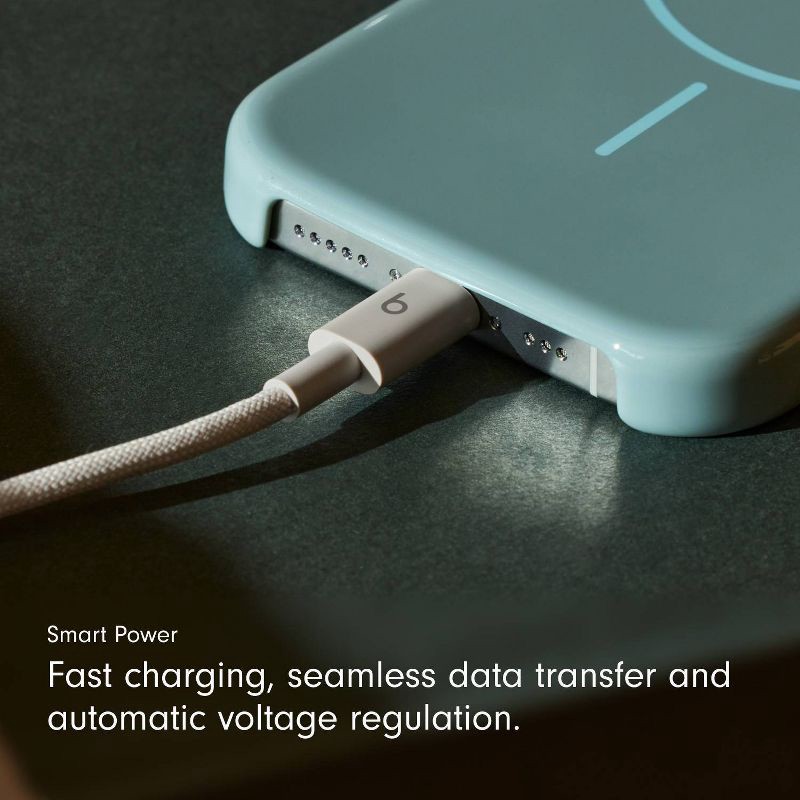 slide 7 of 11, Beats USB-C to USB-C Woven Cable (1.5 m) - Surge Stone, 1 ct